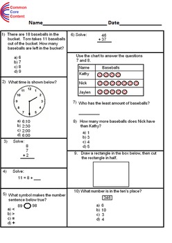 Featured image of post 1St Grade Common Core Math Examples