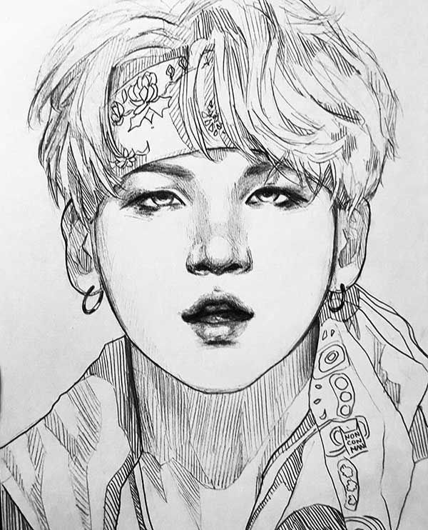 Featured image of post Colorir Desenhos Para Desenhar Bts