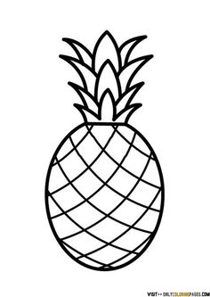 Featured image of post Cute Pineapple Clipart Black And White