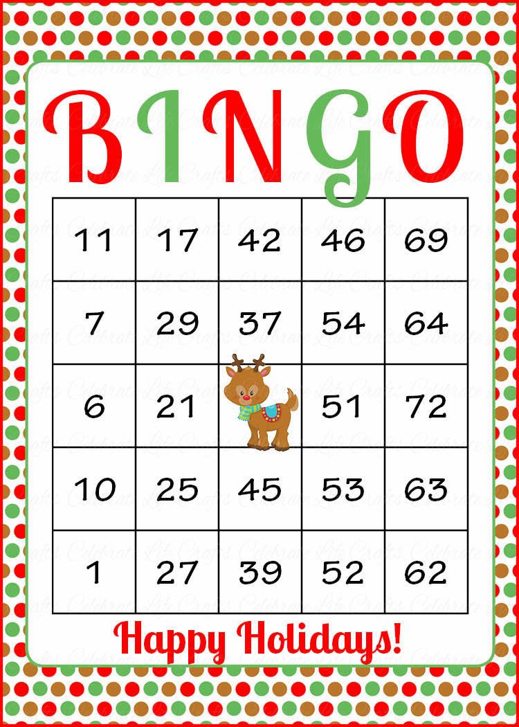 Featured image of post Free Printable Christmas Bingo Cards With Numbers