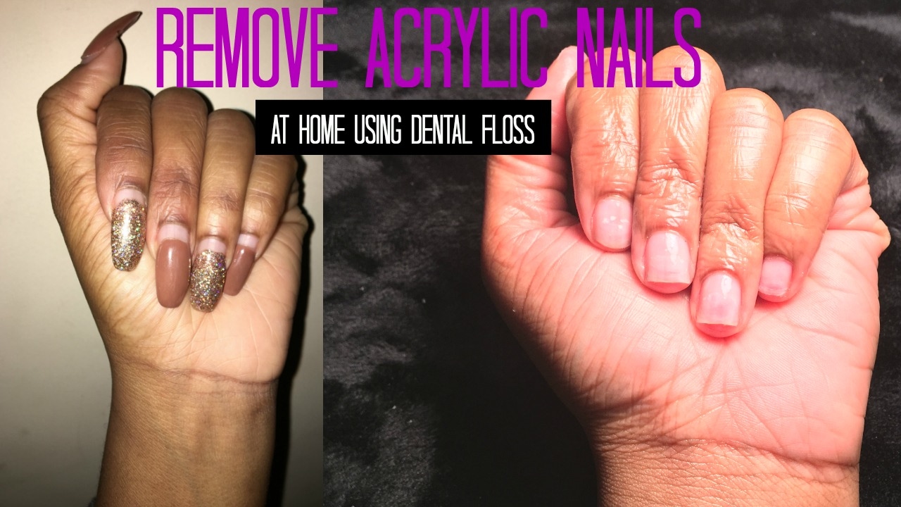 Featured image of post How To Take Acrylic Nails Off With Floss