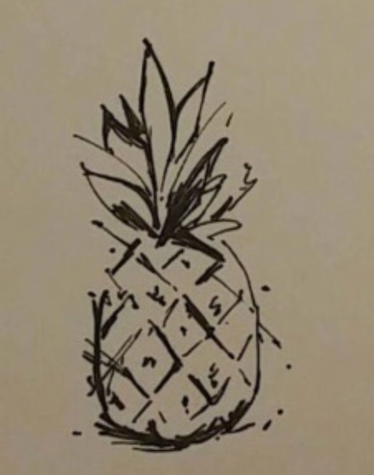 Featured image of post Pineapple Sketch Tattoo