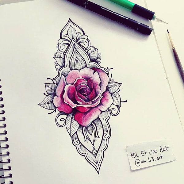 Featured image of post Rose Ornamental Tattoo