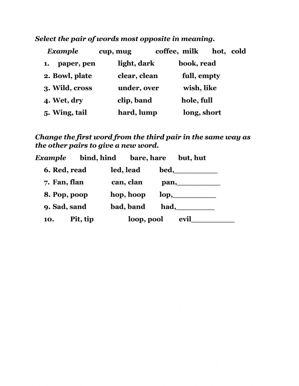 Featured image of post Verbal Reasoning Worksheets Free Download